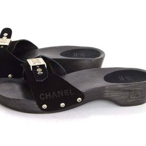 Chanel Suede Mules